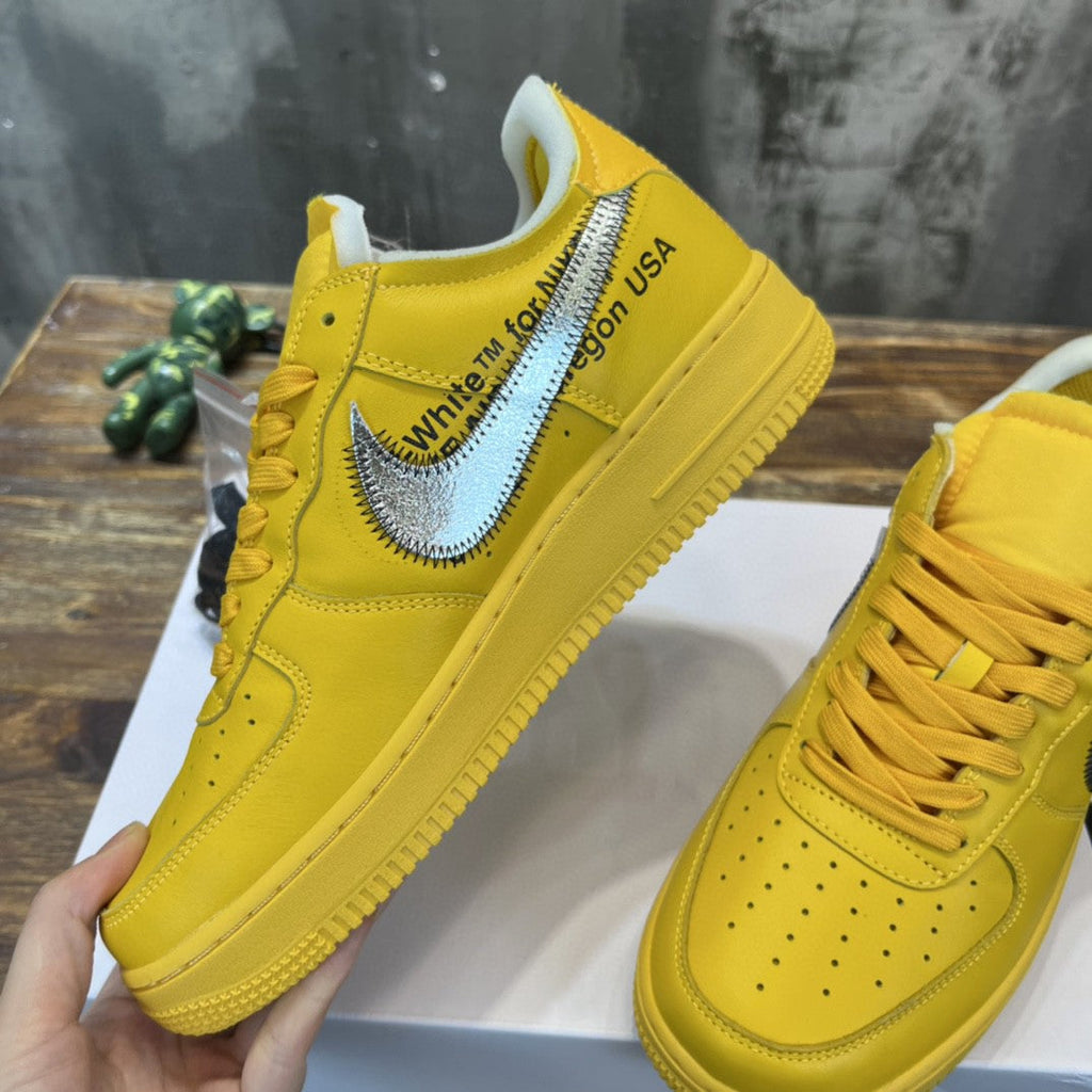 NK Off White x Yellow AR.FRC 1 Low "UniTLM -sity Gold" For Men DD1876