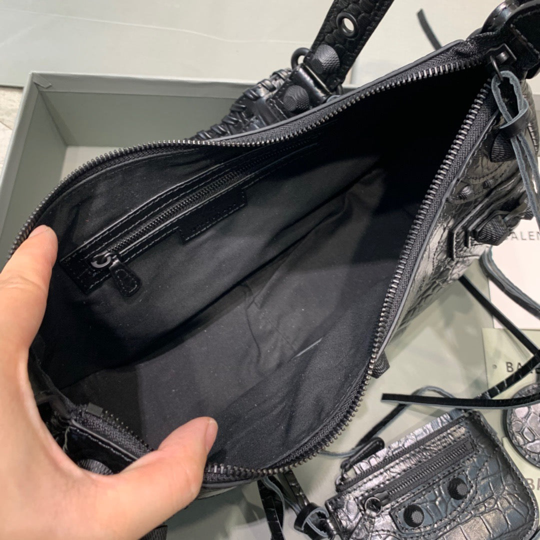 BLN-Ciaga Le Cagole XS Shoulder Bag In Black, For Women,  Bags 13in/33LO