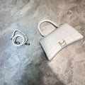 BLN-Ciaga Hourglass Small Handbag In White, For Women,  Bags 9in/23LO 5935461LR6Y9016