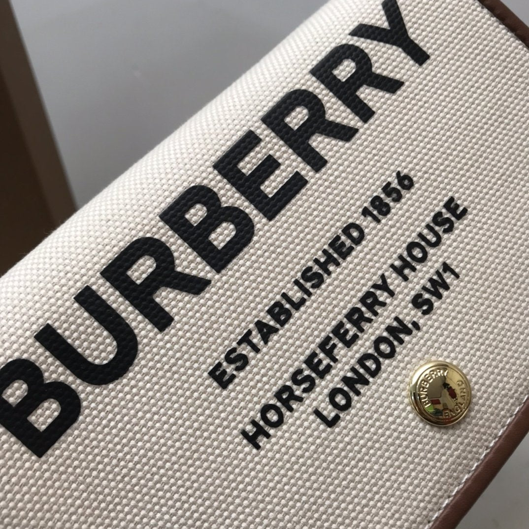 B-Berry - BB  Horseferry Print Cotton Canvas Small Crossbody Bag For Women, Bags 7.1in/18LO 80518441