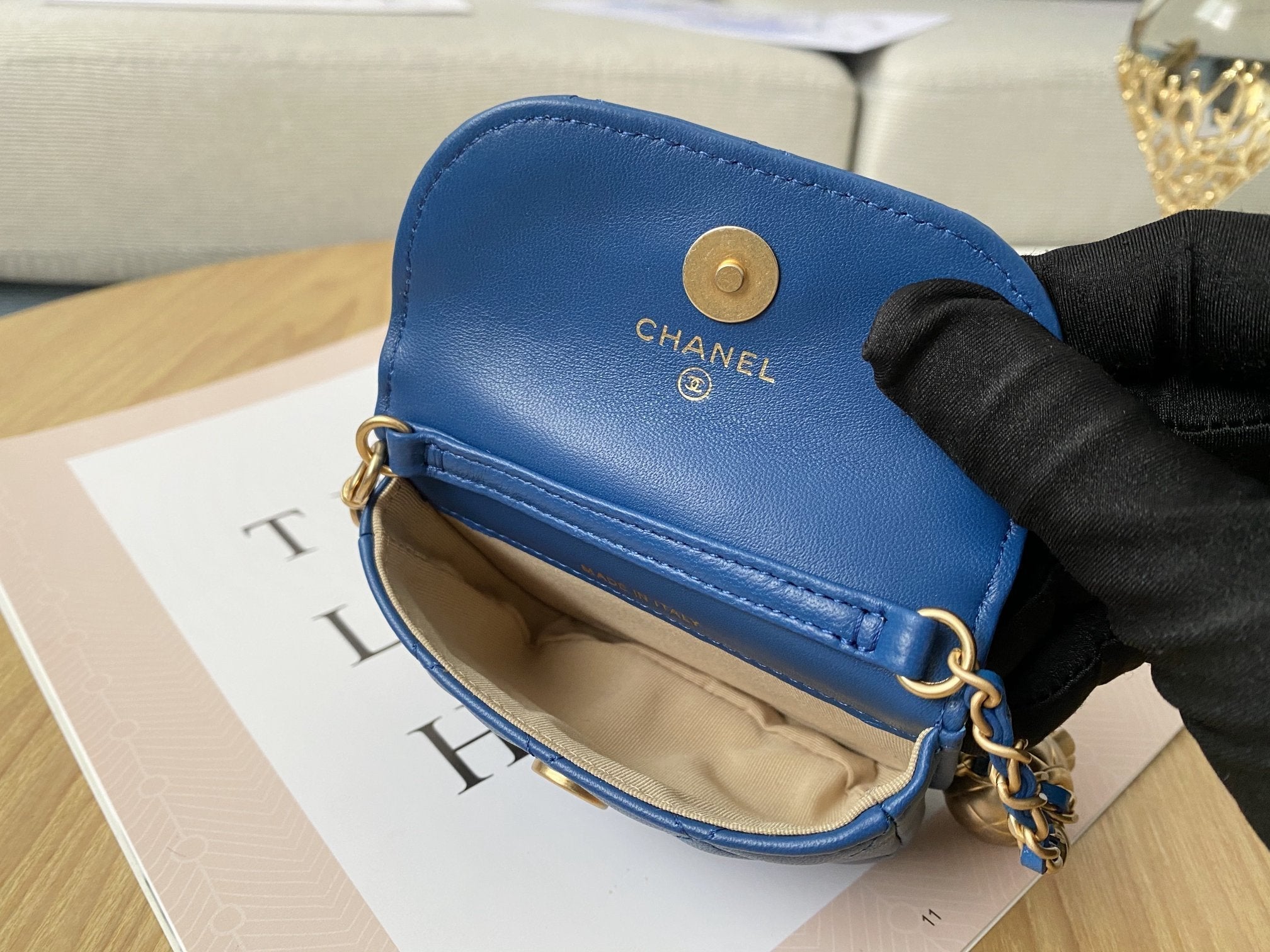 CHL - Mini 1889 Unblocked Metal Ball Blue Bag For Women 9LO/3.5in