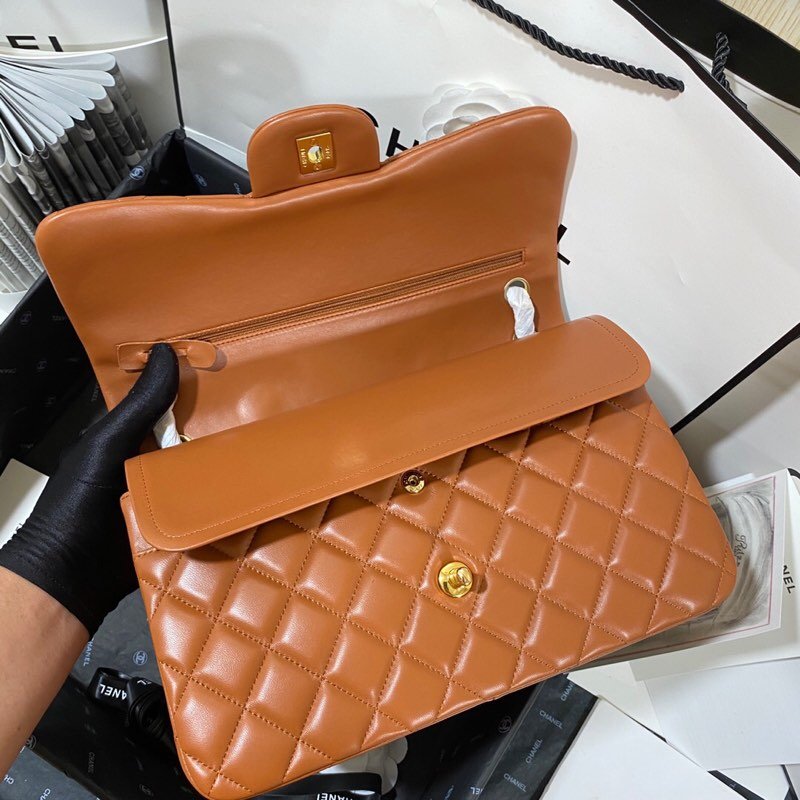 CHL - Large Classic Handbag Gold Hardware Brown For Women Handbags, Shoulder Bags 11.8in/30LO