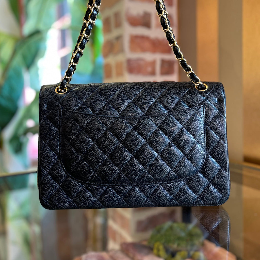 CHL Double Flap Jumbo Caviar Shoulder Bag