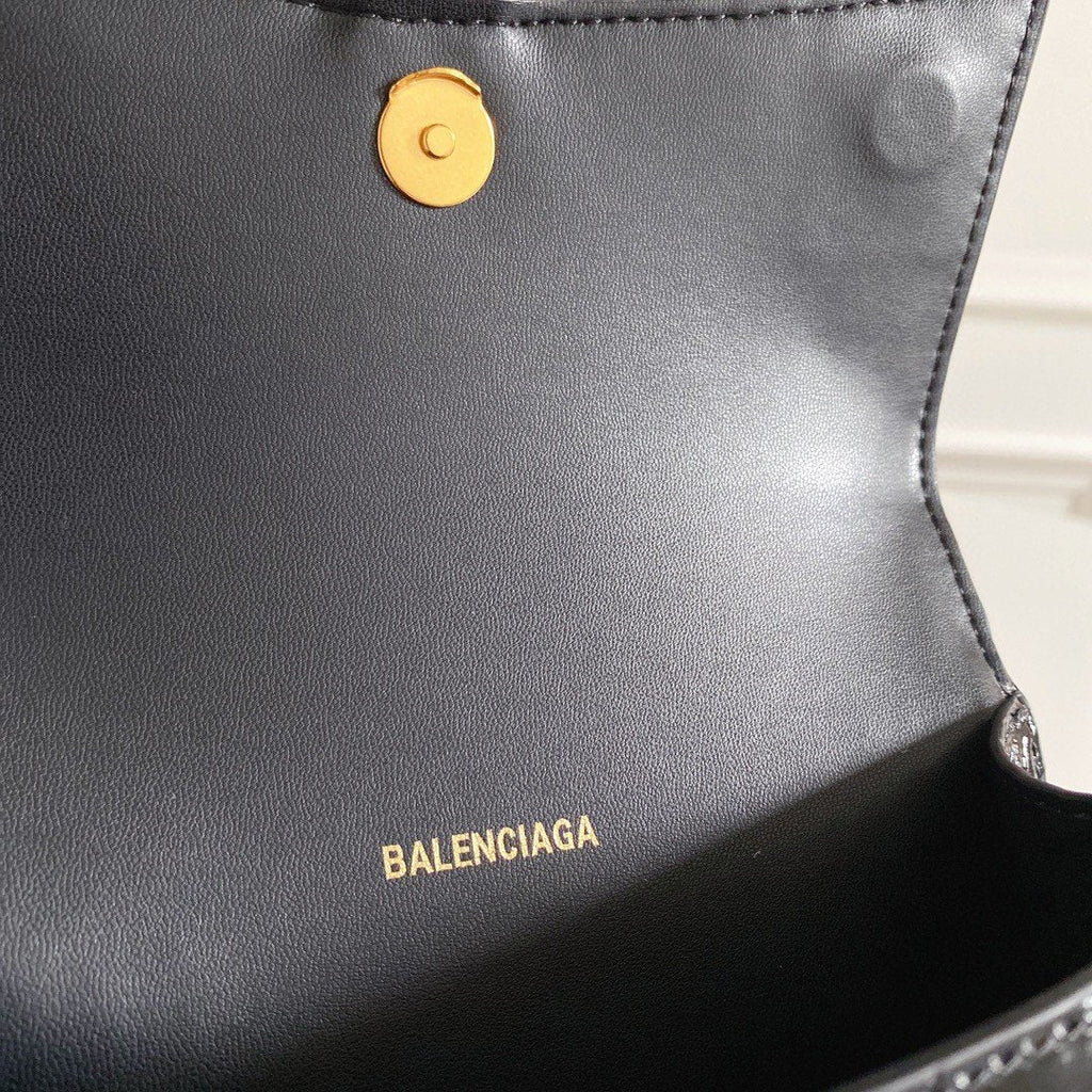 BLN-Ciaga Hourglass XS Handbag In Black, For Women, Women’s Bags 7.4in/19LO