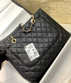 CHL -  Classic Tote Bag Gold Toned Hardware Black For Women 13.3in/34LO