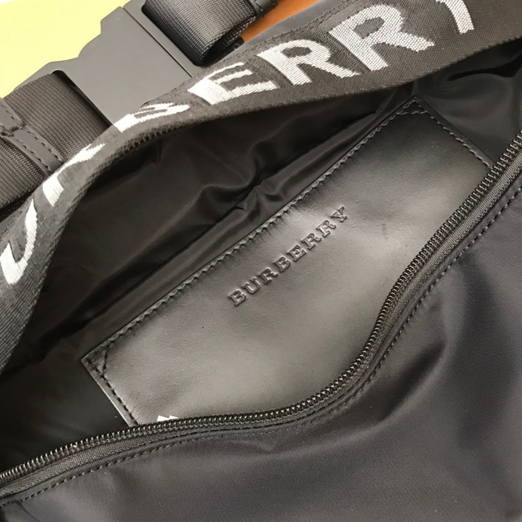 B-Berry - BB  Logo Detail Econyl Sonny Bum Bag Black For Men, Bags 12.2in/31LO