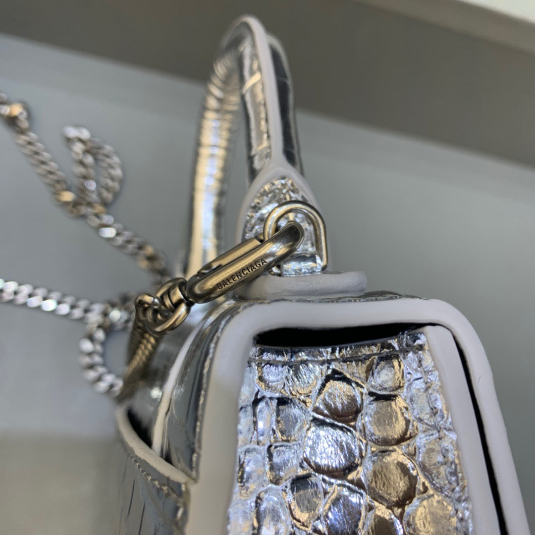 BLN-Ciaga Hourglass Mini Handbag With Chain In SliTLM -, For Women,  Bags 4.7in/12LO