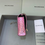 BLN-Ciaga Hourglass Wallet On Chain in Pink, For Women,  Bags 7.6in/19LO