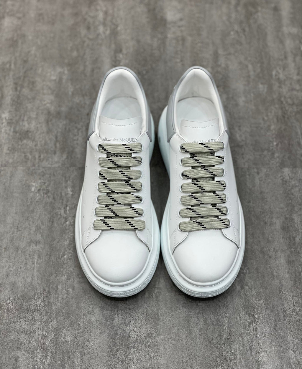 Alex - McQueen OTLM -sized Sneaker White/Grey For Men