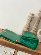 CHL - Large Flap Green Bag For Women 23LO/9in