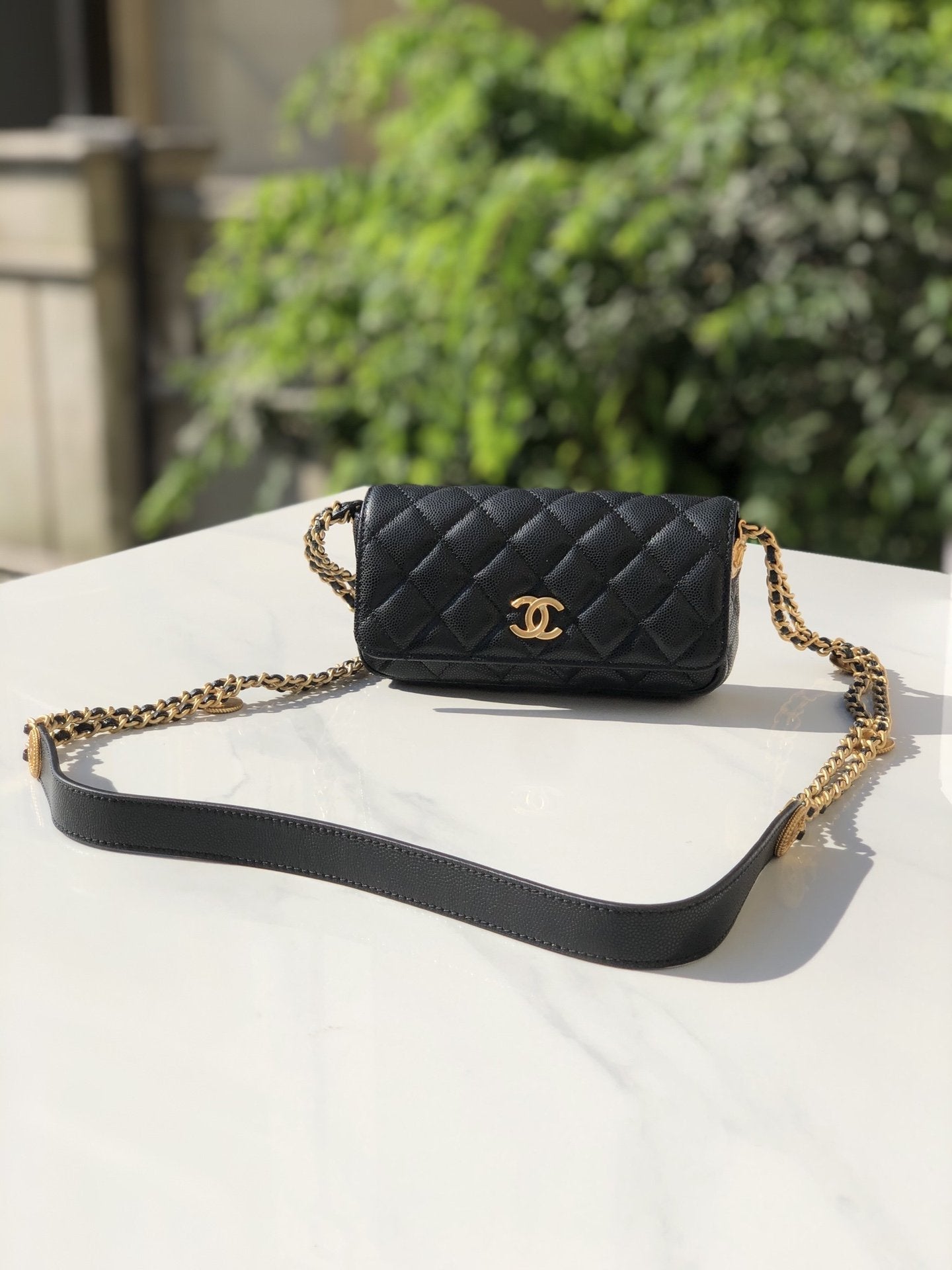 CHL - Small Flap Bags Gold Hardware Black For Women Handbags, Shoulder Bags 7.5in/19.2LO