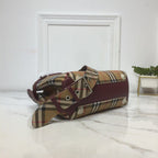 BB Small Banner  Check And Tote Purple For Women, Women’s Bags 10.5in/26LO