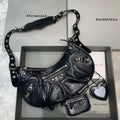 BLN-Ciaga Le Cagole XS Shoulder Bag In Black, For Women,  Bags 13in/33LO