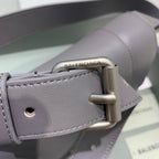 BLN-Ciaga Downtown Small Shoulder Bag In Gray, For Women,  Bags 11.8in/30LO 67135329S1Y1604