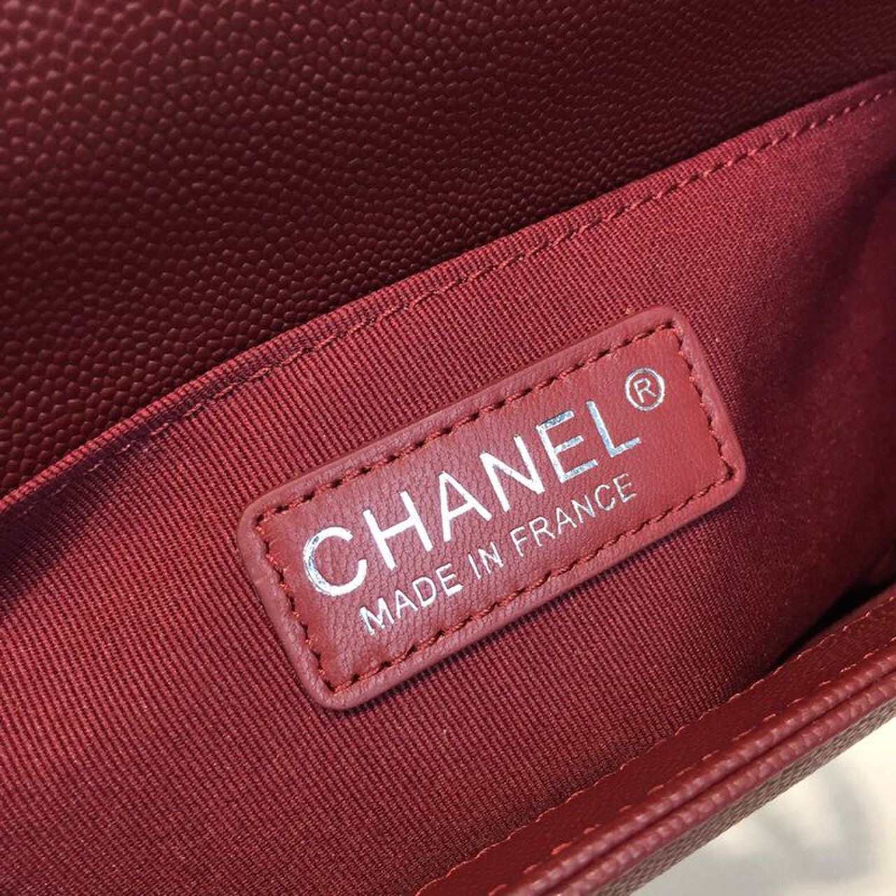 CHL -  Boy Handbag SilLusso Official - Hardware Burgundy For Women Bags, Shoulder And Crossbody Bags 9.8in/25LO A67086