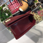 CHL -  Boy Handbag Gold Toned Hardware Burgundy For Women Bags, Shoulder And Crossbody Bags 9.8in/25LO A67086