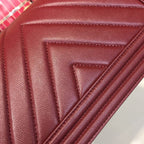 CHL -  Boy Handbag Gold Toned Hardware Burgundy For Women Bags, Shoulder And Crossbody Bags 9.8in/25LO A67086