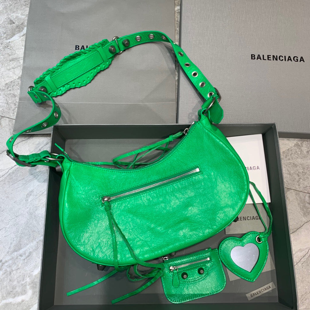 BLN-Ciaga Le Cagole XS Shoulder Bag In Green, For Women,  Bags 13in/33LO