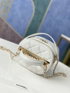 CHL - Vanity Case Gold Hardware White For Women Handbags, Shoulder Bags 9.4in/24LO 