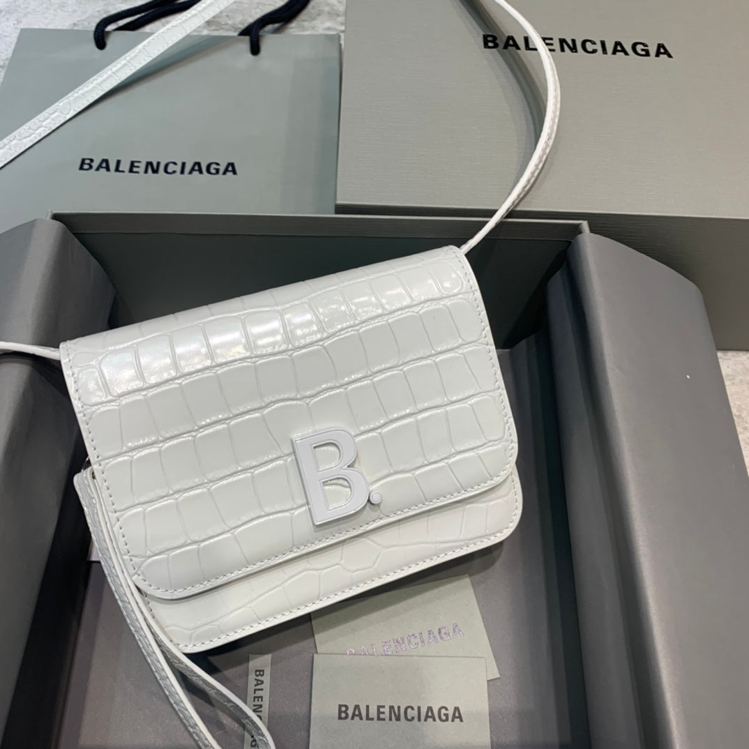 BLN-Ciaga Bolso Bandolera B In White, For Women,  Bags 7in/18LO