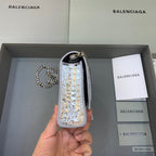BLN-Ciaga Hourglass Wallet On Chain in SliTLM -, For Women,  Bags 7.6in/19LO 6560501S4CY8110