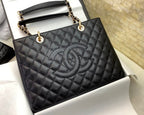 CHL -  Classic Tote Bag Gold Toned Hardware Black For Women 13.3in/34LO