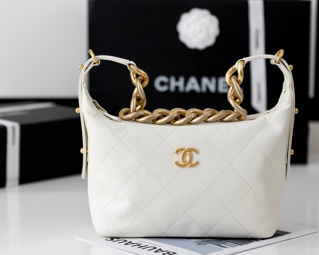 CHL - Medium Hobo Bag White For Women 11in/28LO
