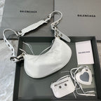 BLN-Ciaga Le Cagole XS Shoulder Bag In Light White, For Women,  Bags 10.2in/26LO 6713091VG9Y9104