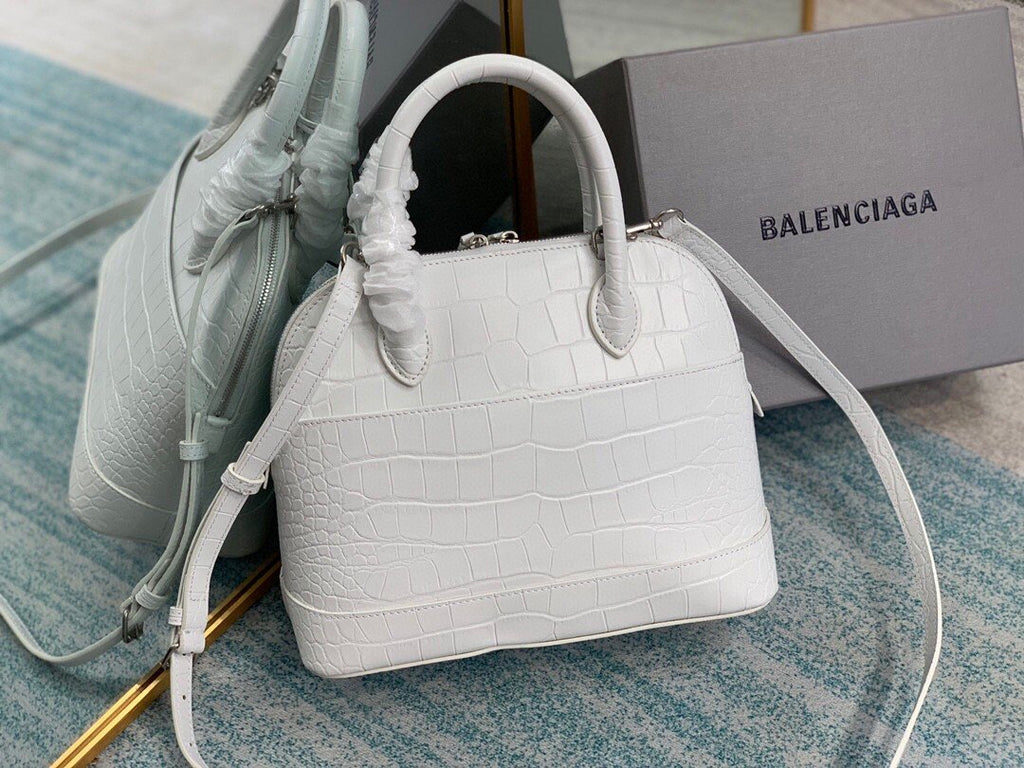 BLN-Ciaga Ville XXS Handbag In White, For Women,  Bags 8.6in/22LO