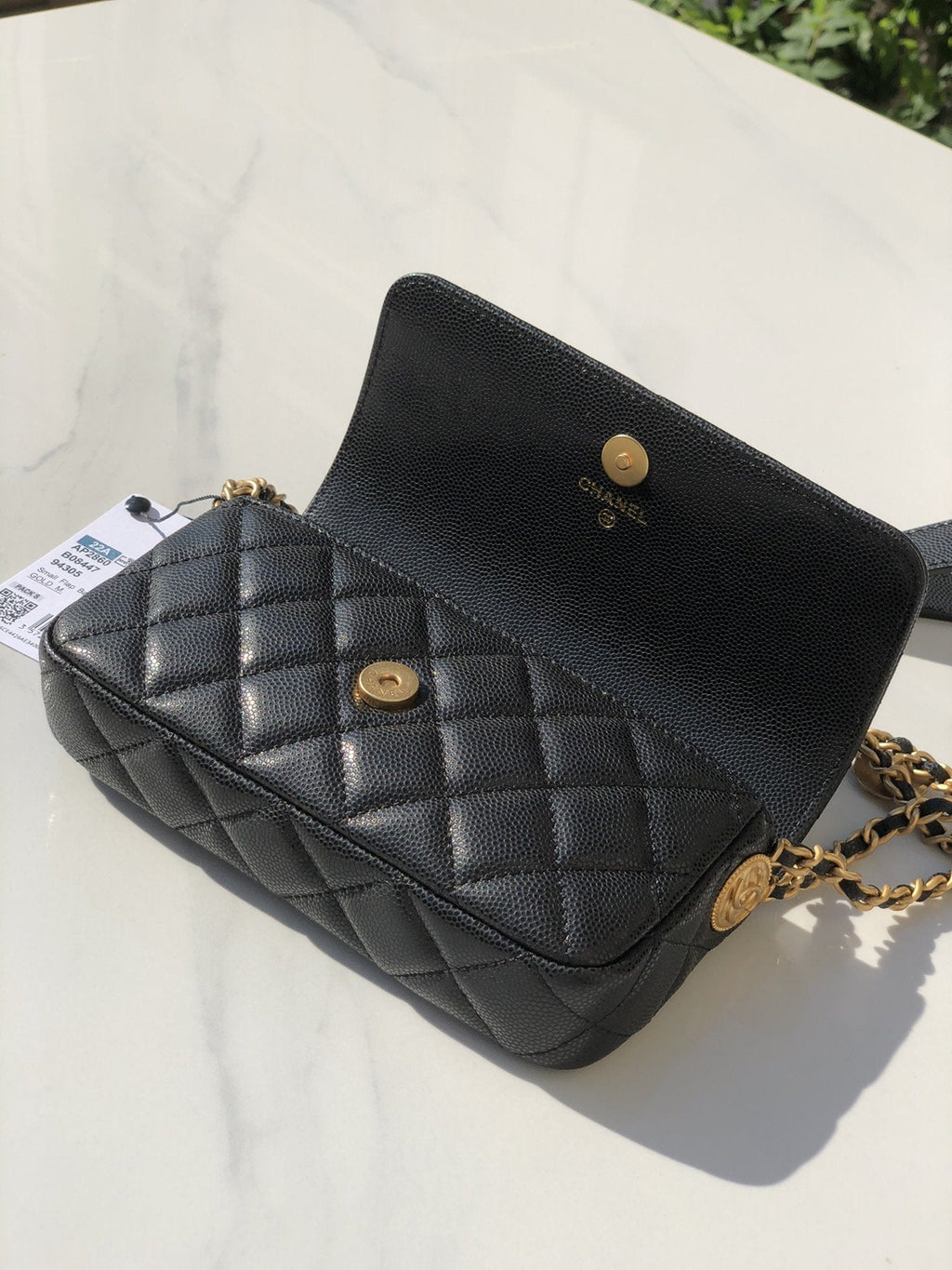 CHL - Small Flap Bags Gold Hardware Black For Women Handbags, Shoulder Bags 7.5in/19.2LO