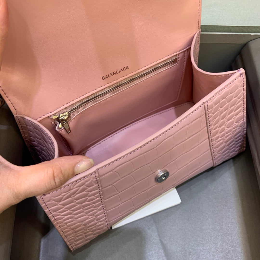 BLN-Ciaga Hourglass Small Handbag In Pink, For Women,  Bags 9in/23LO 5935461LR6Y5906