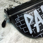 BLN-Ciaga Souvenir XS Belt Bag In Black, For Women,  Bags 9.5in/24LO