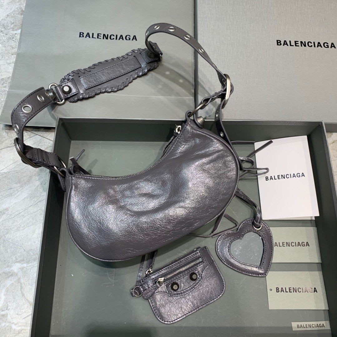BLN-Ciaga Le Cagole XS Shoulder Bag In Grey, For Women,  Bags 10.2in/26LO