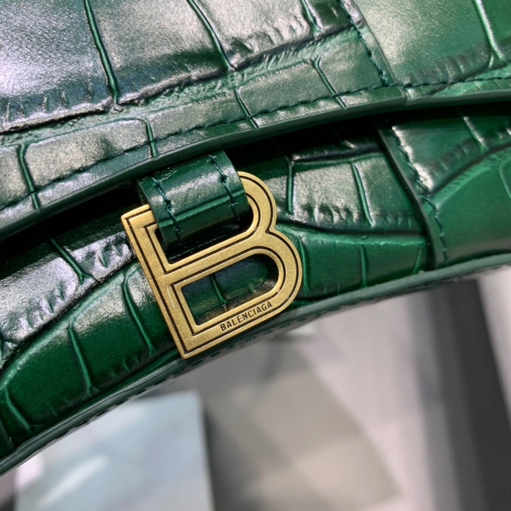 BLN-Ciaga Hourglass Mini Handbag In Green, For Women,  Bags 4.7in/12LO