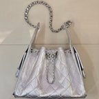 CC Cruise 25/26 Small Handbag Sliver Caviar Leather
