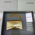 BLN-Ciaga Hourglass Wallet On Chain in Gold, For Women,  Bags 7.6in/19LO 6560501S49M8005