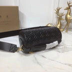 B-Berry - BB  Barrel Monogram Bag Black For Women, Bags 10in/27LO