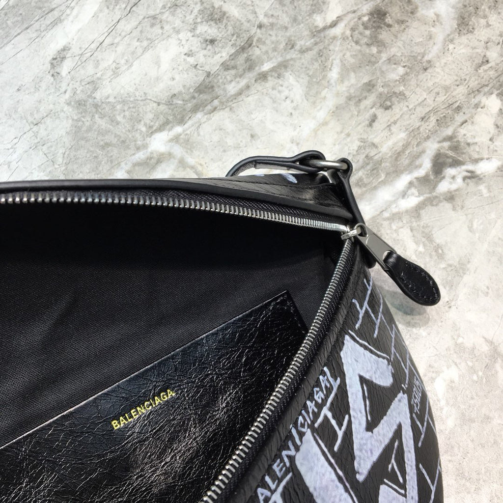 BLN-Ciaga Souvenir XS Belt Bag In Black, For Women,  Bags 9.5in/24LO