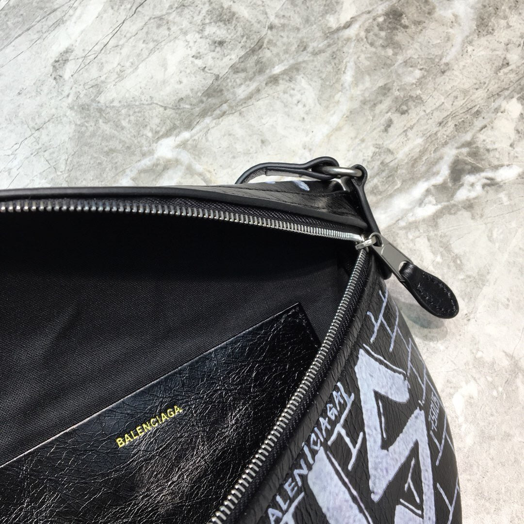 BLN-Ciaga Souvenir XS Belt Bag In Black, For Women,  Bags 9.5in/24LO