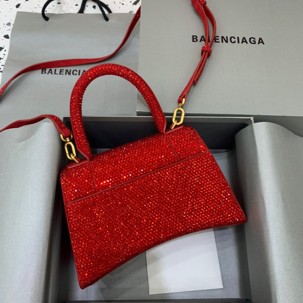 BLN-Ciaga Hourglass Small Handbag In Red, For Women,  Bags 9in/23LO