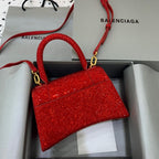 BLN-Ciaga Hourglass Small Handbag In Red, For Women,  Bags 9in/23LO