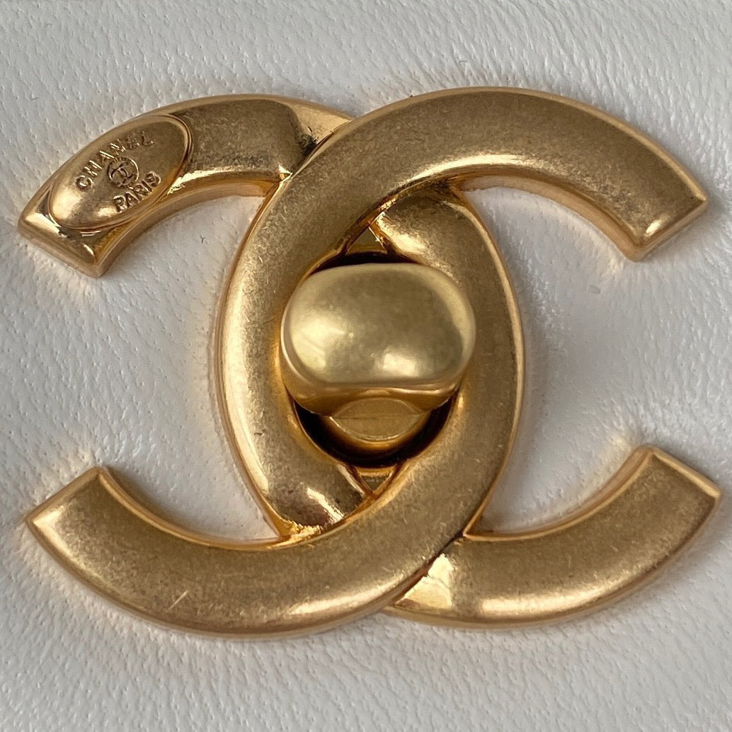 CHL - Small Flap Bag Gold Hardware White For Women Handbags, Shoulder Bags 7.9in/20LO AS3450