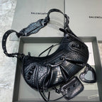 BLN-Ciaga Le Cagole XS Shoulder Bag In Black, For Women,  Bags 13in/33LO