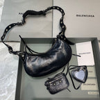 BLN-Ciaga Le Cagole XS Shoulder Bag In Black, For Women,  Bags 10.2in/26LO 671309210BK1000