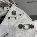 BLN-Ciaga Le Cagole XS Shoulder Bag In White, For Women,  Bags 13in/33LO