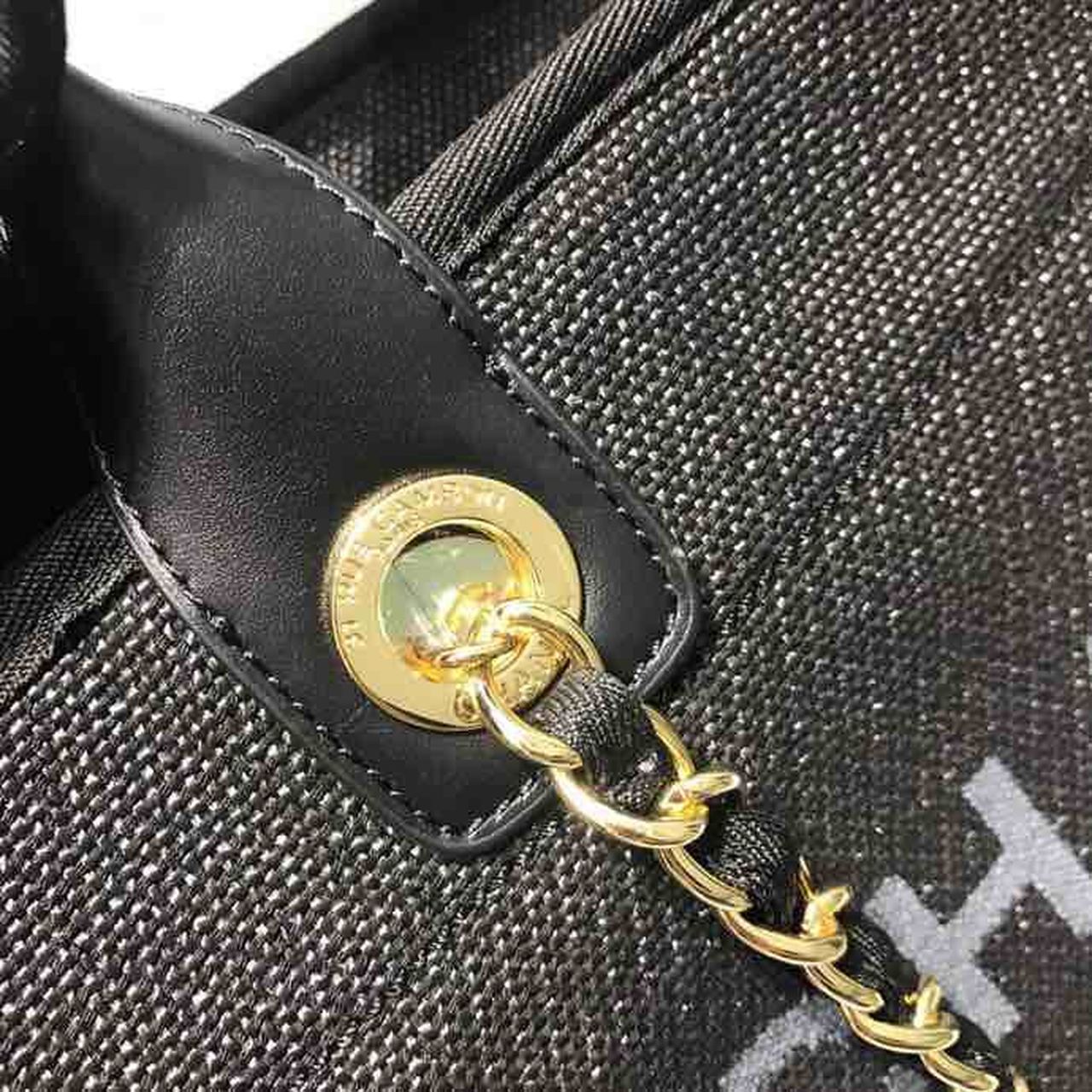 CHL -  Deauville Tote Canvas Bag Black/Grey/Multi For Women 14.9in/38LO