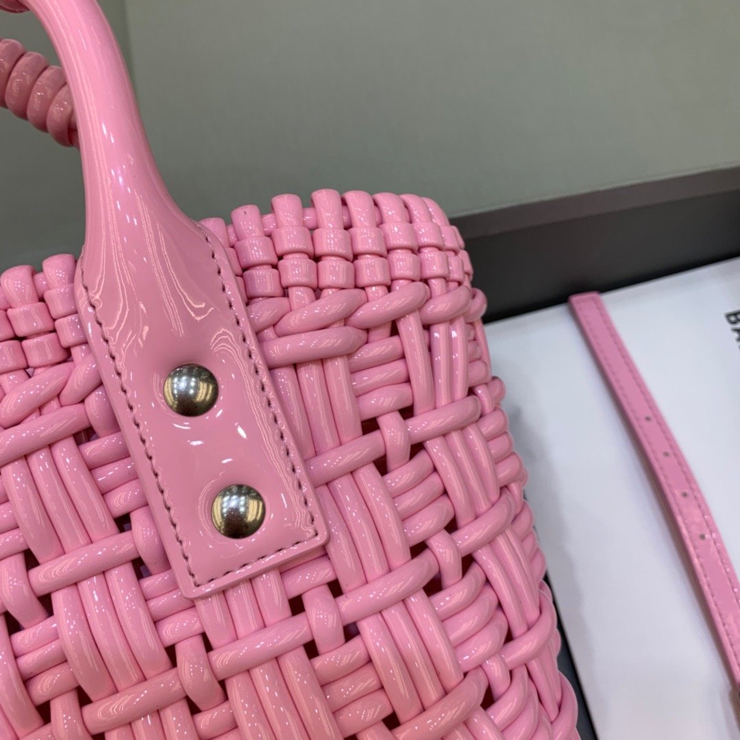 BLN-Ciaga Bistro XS Basket With Strap In Pink, For Women,  Bags 16.1in/41LO