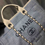 CHL -  Deauville Tote Canvas Bag Light Grey For Women Handbags, Shoulder Bags 15in/38LO A66941