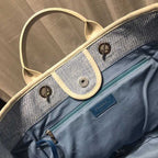 CHL -  Deauville Tote Canvas Bag Light Grey For Women Handbags, Shoulder Bags 15in/38LO A66941