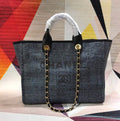 CHL -  Deauville Tote 38LO Black/Dark For Women A66941